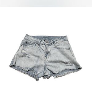 Rewash Blue Jean Shorts Distressed Cut-Offs